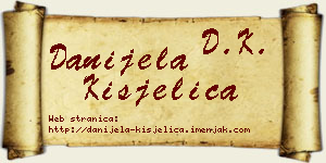 Danijela Kisjelica vizit kartica